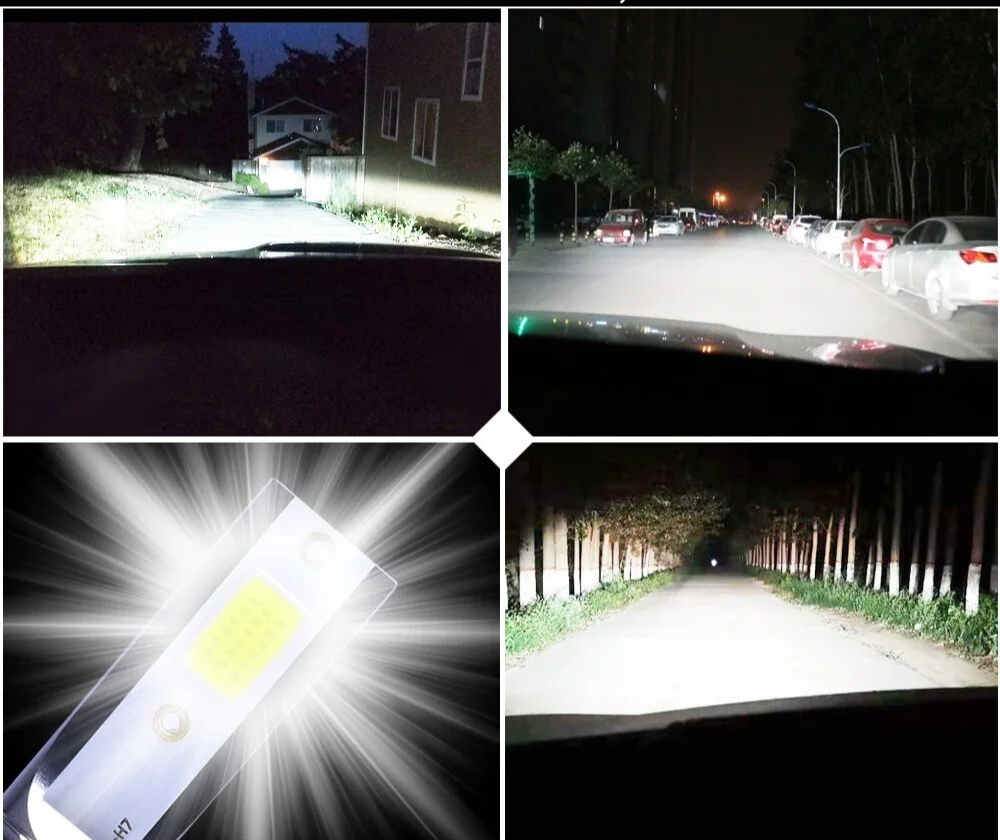 2 LAMPADINE LED H1/H3/H4/H7/H11 -18 000LM da 110W LUCE FREDDA 6000K