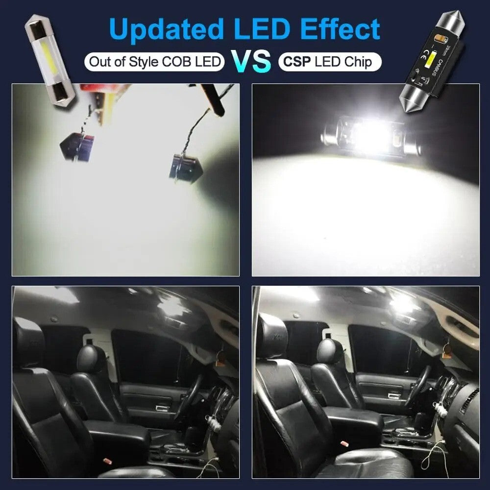 XSTORM 2 LAMPADINE LED C5W C10W | 12V 6000K CANBUS | LUCI INTERNO AUTO/TARGA