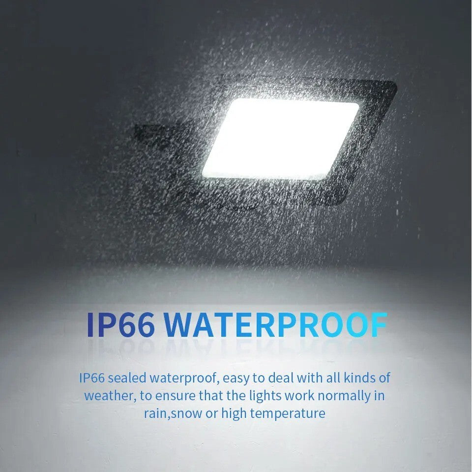 FARO LED DA ESTERNO IP66 WATER PROOF | DA 10W A 300W LUCE FREDDA/NATURALE/CALDA