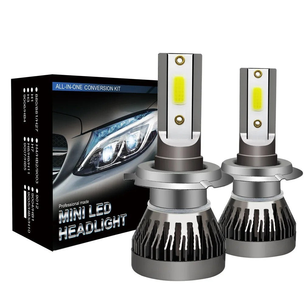 2 LAMPADINE LED H1/H3/H4/H7/H11 -18 000LM da 110W LUCE FREDDA 6000K