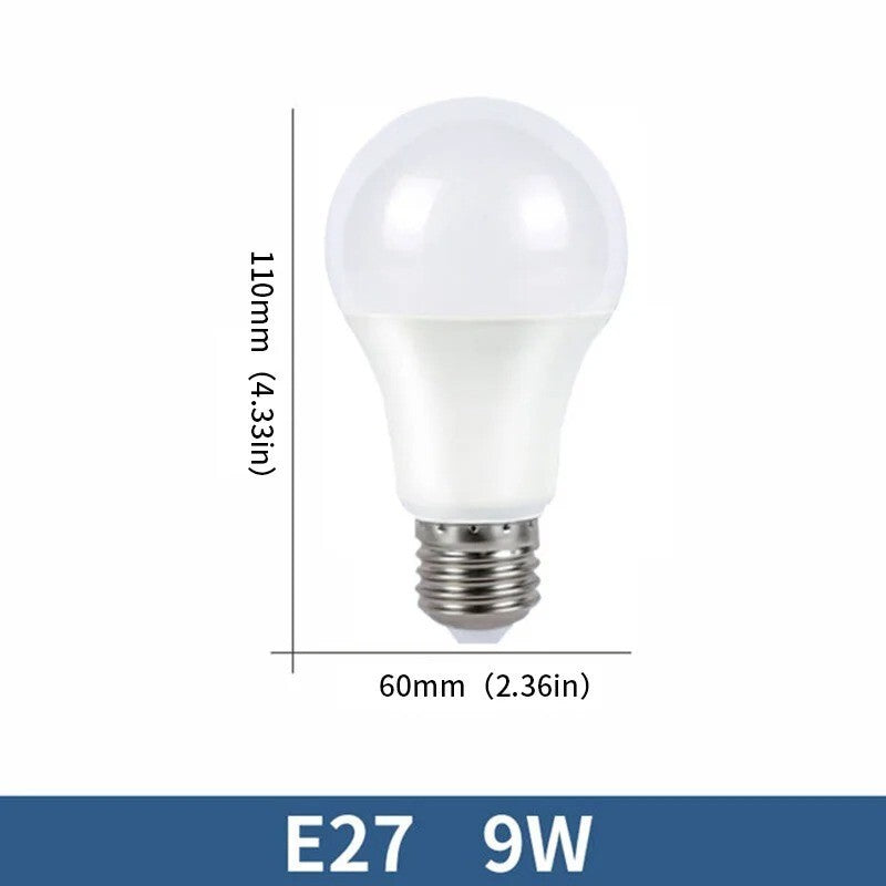 10 LAMPADINE LED E27 LUCE FREDDA LUCE CALDA DA 3W 5W 6W 7W 9W 12W 15W 18W 20W
