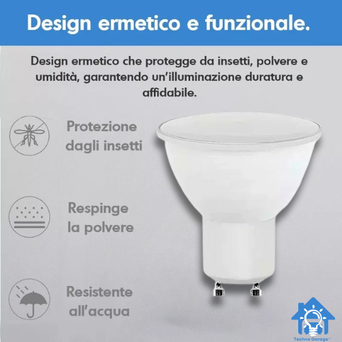 10 LAMPADINE LED GU10 FARETTO A LED DA 3W 6W 9W 12W LUCE FREDDA/NATURALE/CALDA