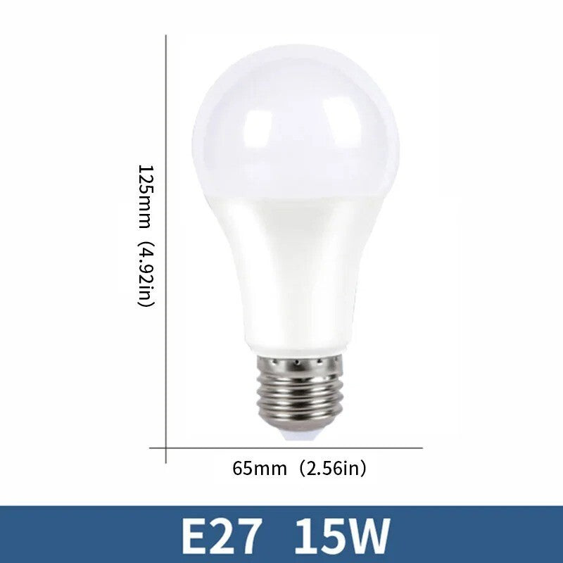 10 LAMPADINE LED E27 LUCE FREDDA LUCE CALDA DA 3W 5W 6W 7W 9W 12W 15W 18W 20W