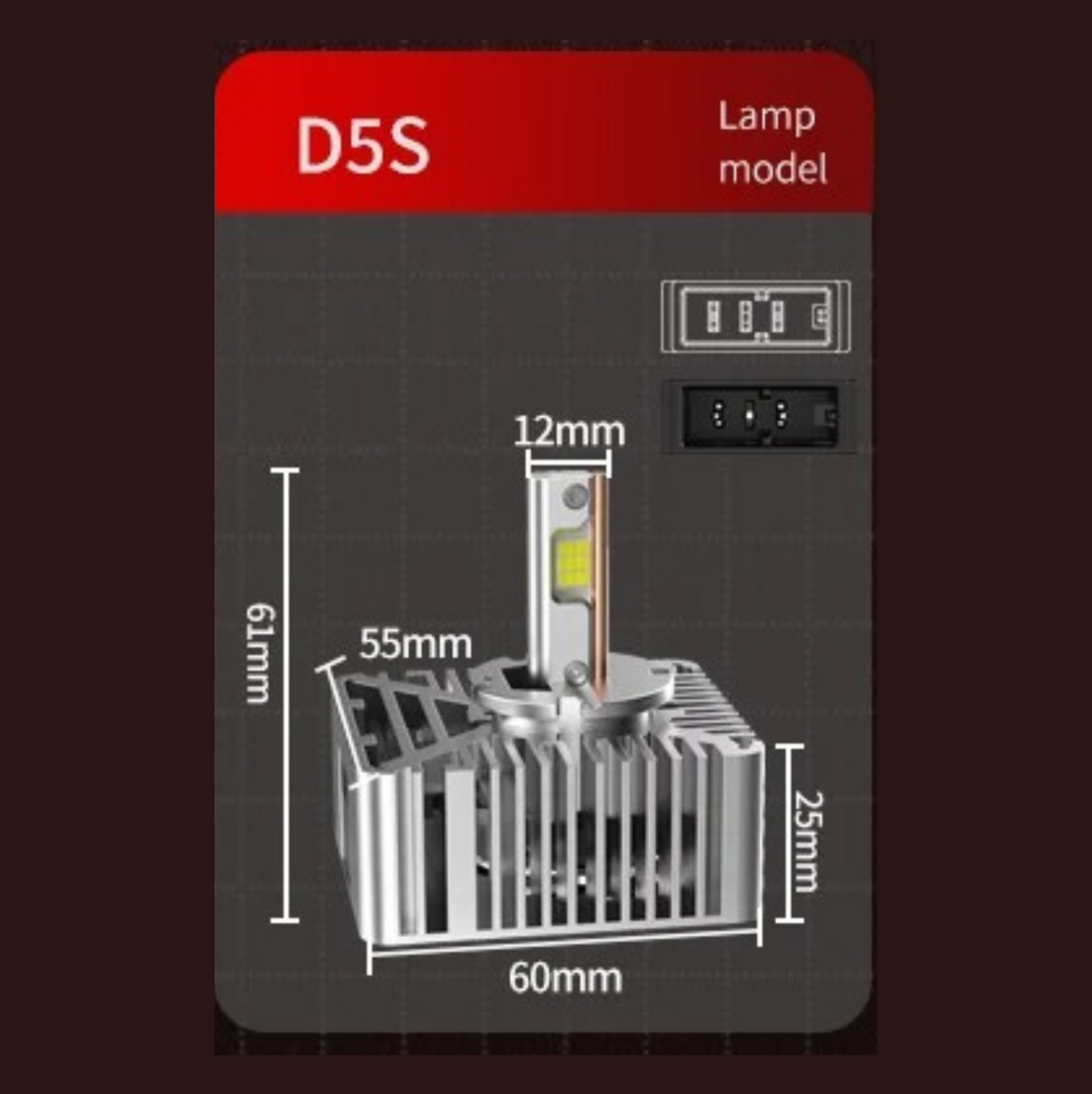 COPPIA LAMPADINE D1/2/3/4/5/8 S LED | 140 W | 30 000 LUMEN 6000K