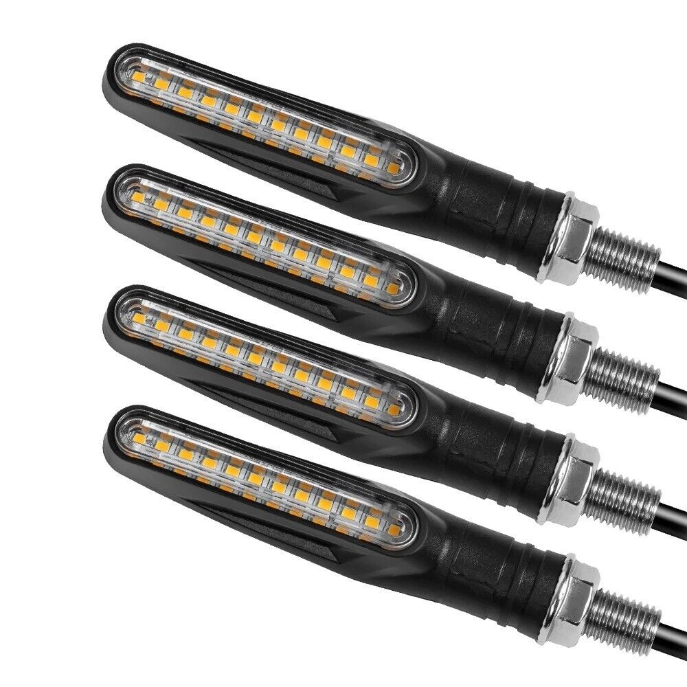 SET 4 FRECCE MOTO LED SEQUENZIALE DINAMICA A SCORRIMENTO UNIVERSALI
