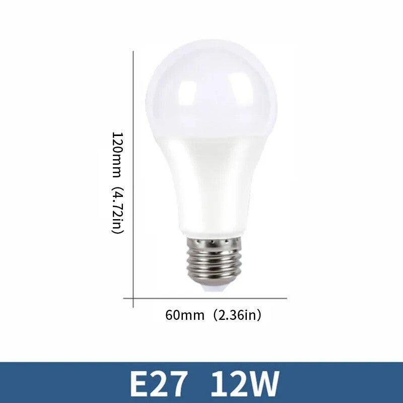 10 LAMPADINE LED E27 LUCE FREDDA LUCE CALDA DA 3W 5W 6W 7W 9W 12W 15W 18W 20W