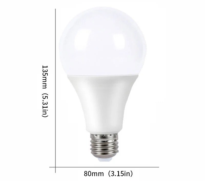 10 LAMPADINE LED E27 LUCE FREDDA LUCE CALDA DA 3W 5W 6W 7W 9W 12W 15W 18W 20W