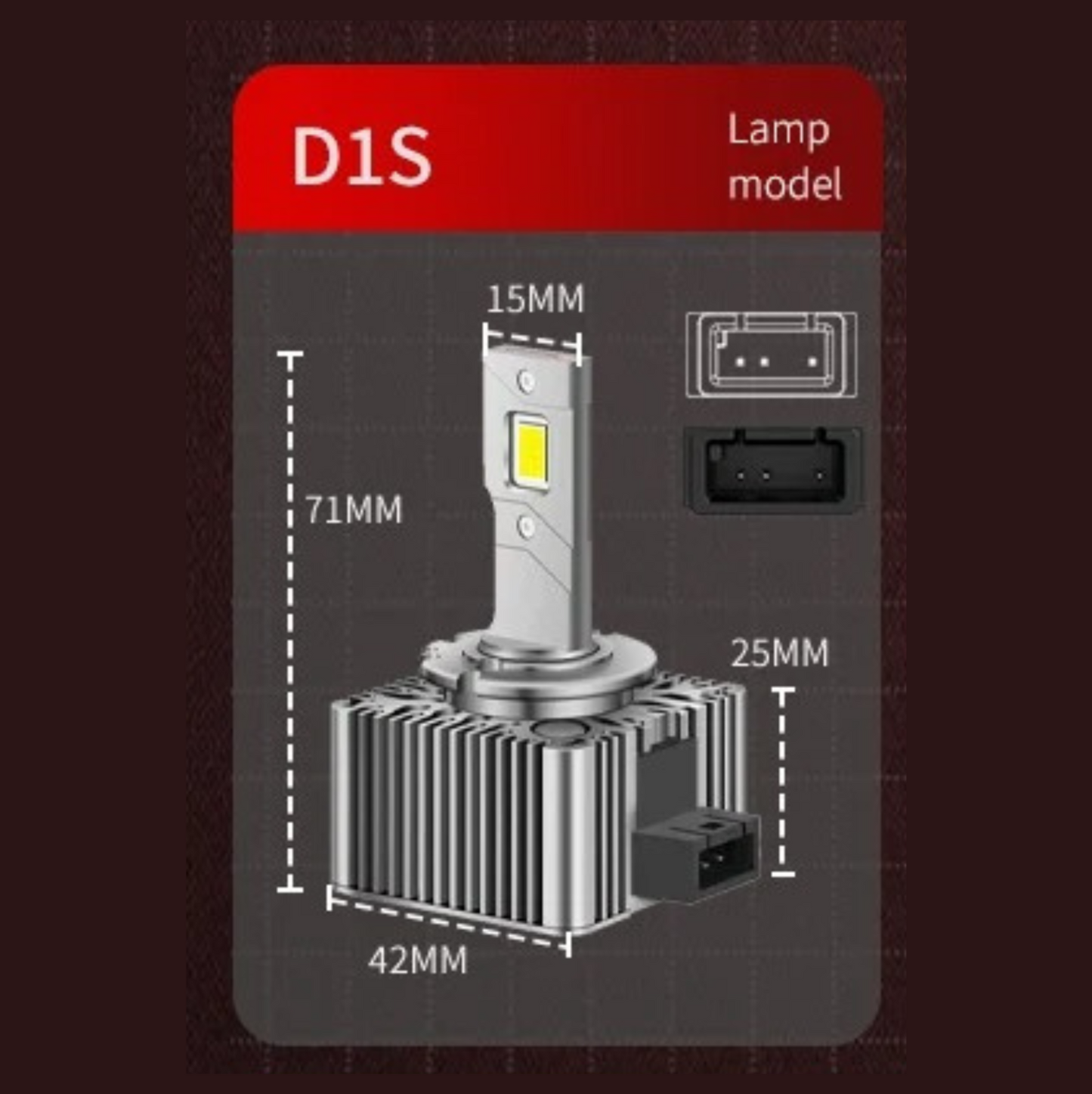 COPPIA LAMPADINE D1/2/3/4/5/8 S LED | 140 W | 30 000 LUMEN 6000K