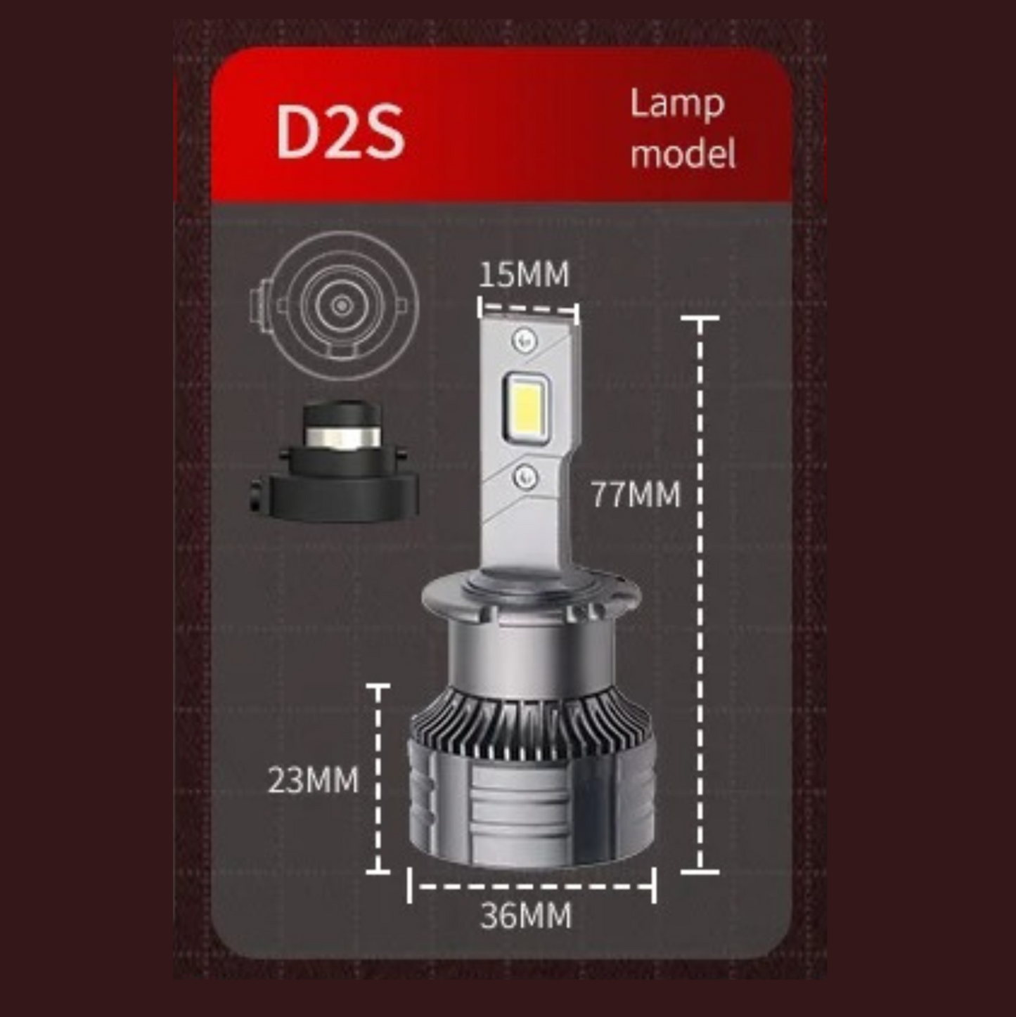 COPPIA LAMPADINE D1/2/3/4/5/8 S LED | 140 W | 30 000 LUMEN 6000K