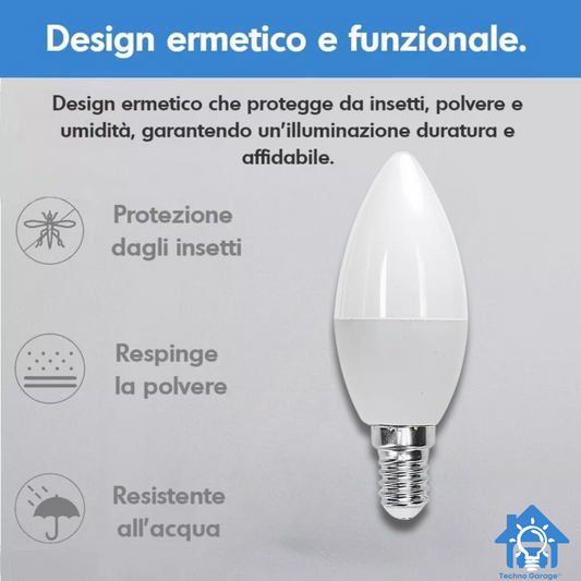 10 LAMPADINE LED E14 A CANDELA da 3W 6W 9W 12W 15W