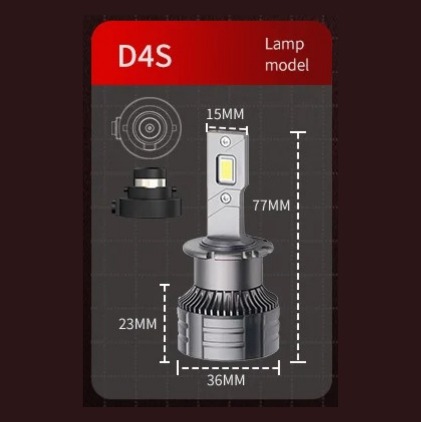 COPPIA LAMPADINE D1/2/3/4/5/8 S LED | 140 W | 30 000 LUMEN 6000K
