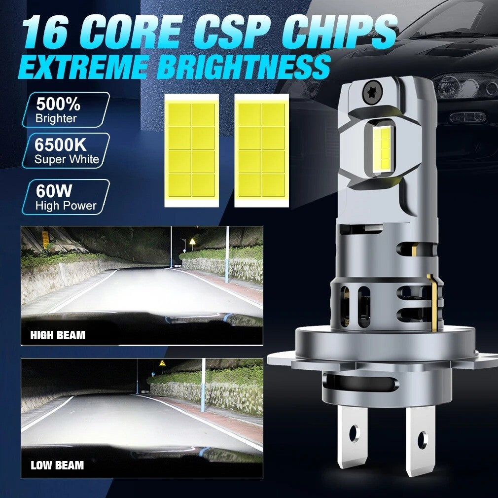 XSTORM 2 LAMPADINE H7 LED da 20 000 LUMEN 120W | 6500k | 12V CANBUS