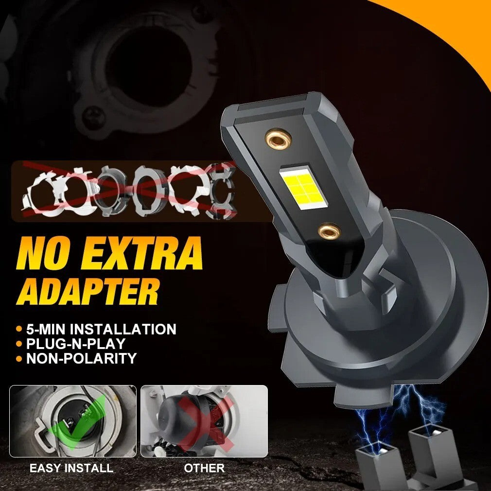 2 LAMPADINE LED H7 DA 22.000LM -  12LED - H7 LED 6500K 12V 110W | LED AUTO