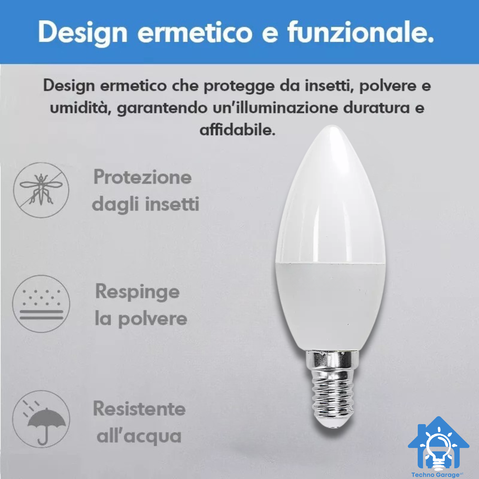 10 LAMPADINE LED E14 A FIAMMA da 3W 6W 9W 12W 15W LUCE FREDDA/NATURALE/CALDA