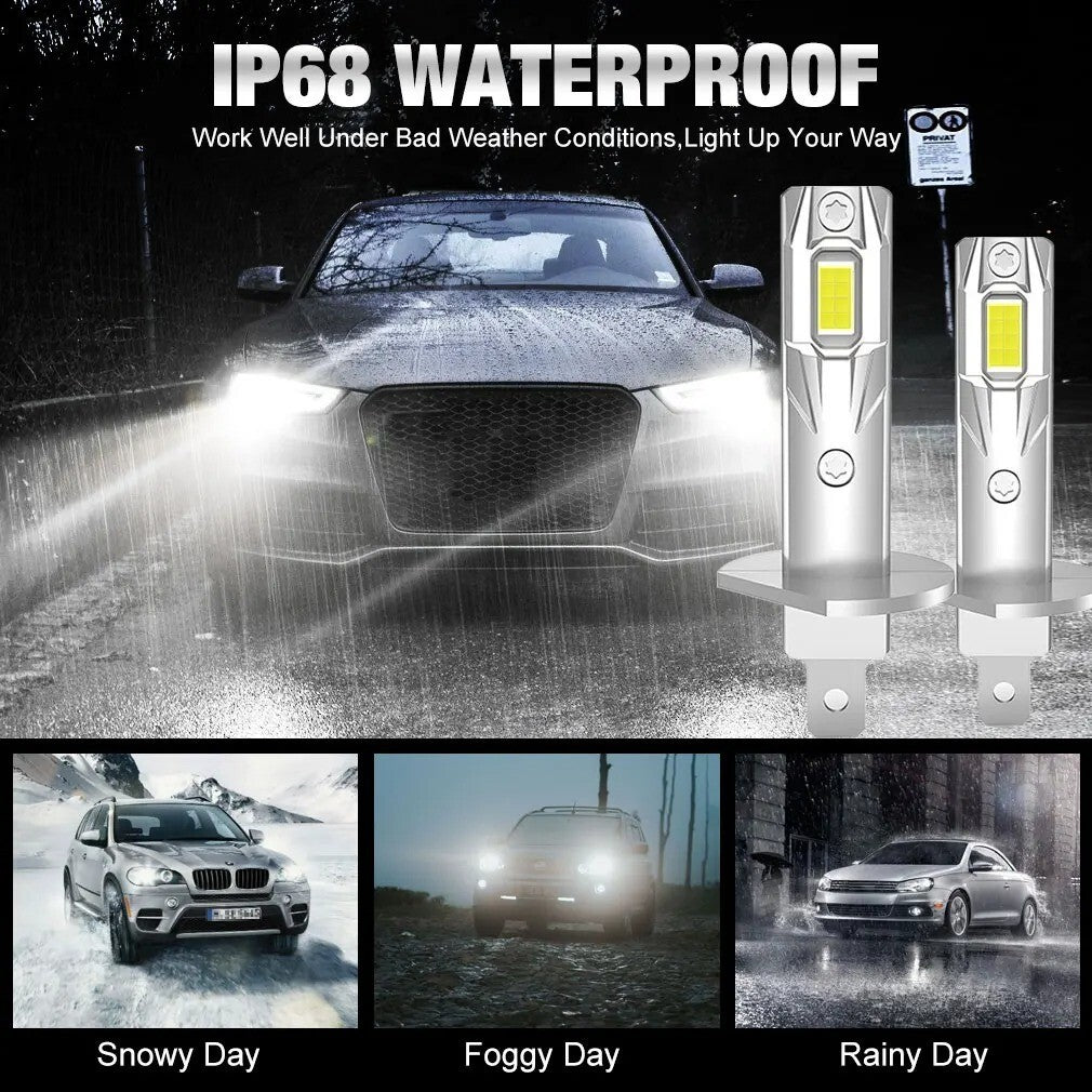 2 LAMPADINE H1 / H3 LED| 20 000 LUMEN | 110 W | 16 LED 6500 K