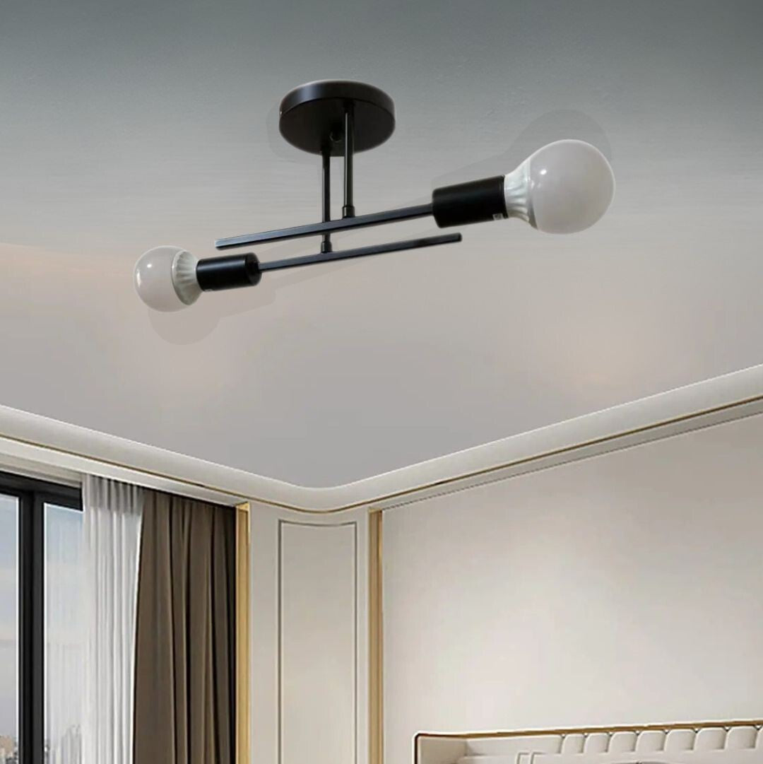 LAMPADARIO MODERNO DA SOFFITTO MODELLO SPUTNIK ATTACCO E27 da 2/4/6 LAMPADE