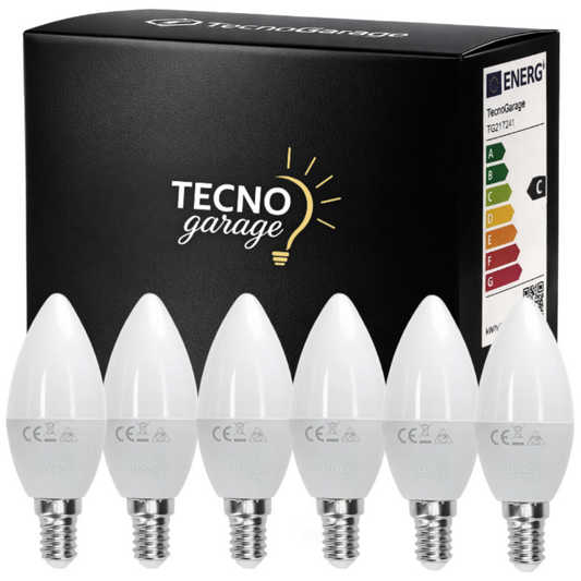6 LAMPADINE LED E14 A CANDELA da 3W 6W 9W 12W 15W LUCE FREDDA NATURALE CALDA