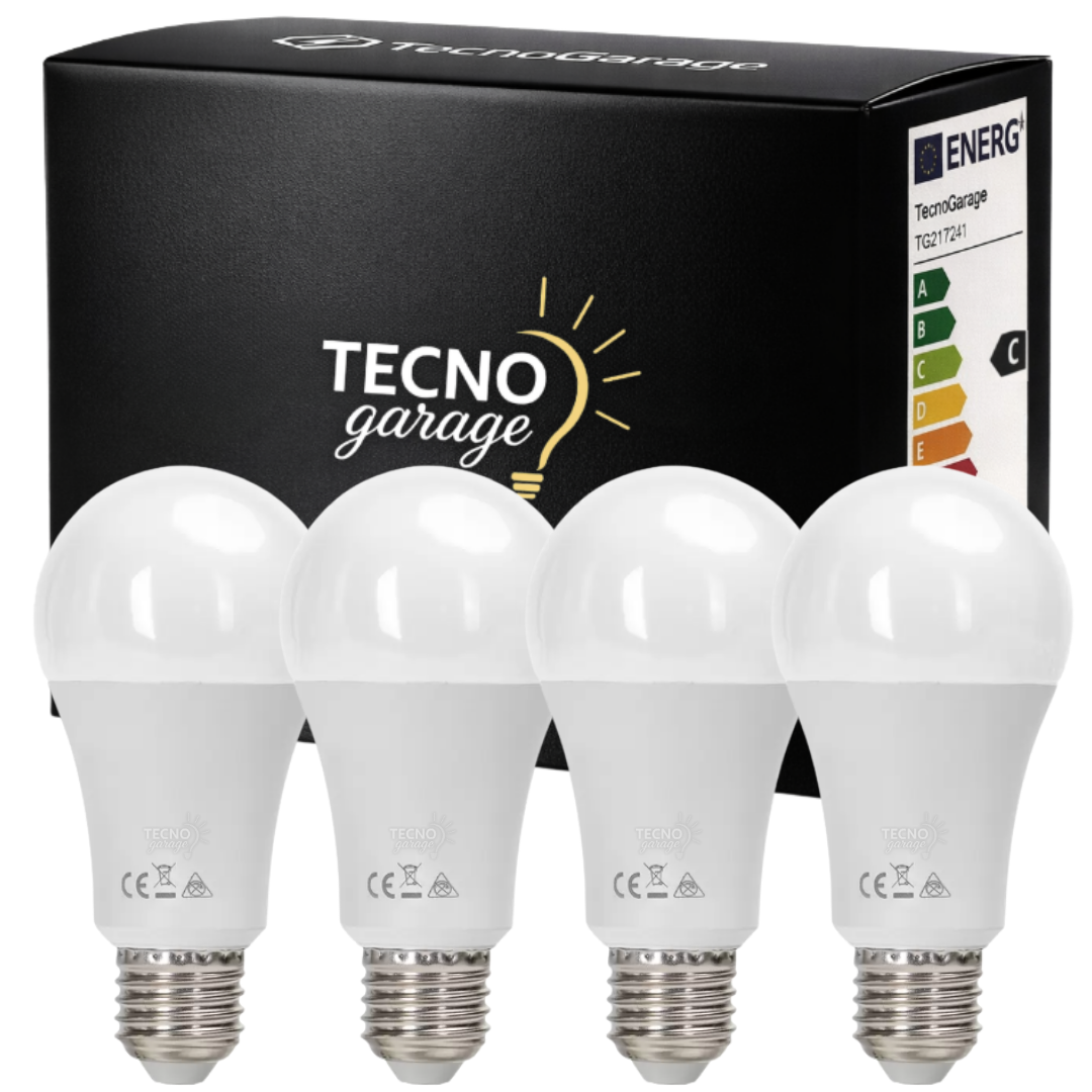 4 LAMPADINE LED E27 LUCE FREDDA LUCE CALDA DA 3W 6W 9W 12W 15W 18W 20W