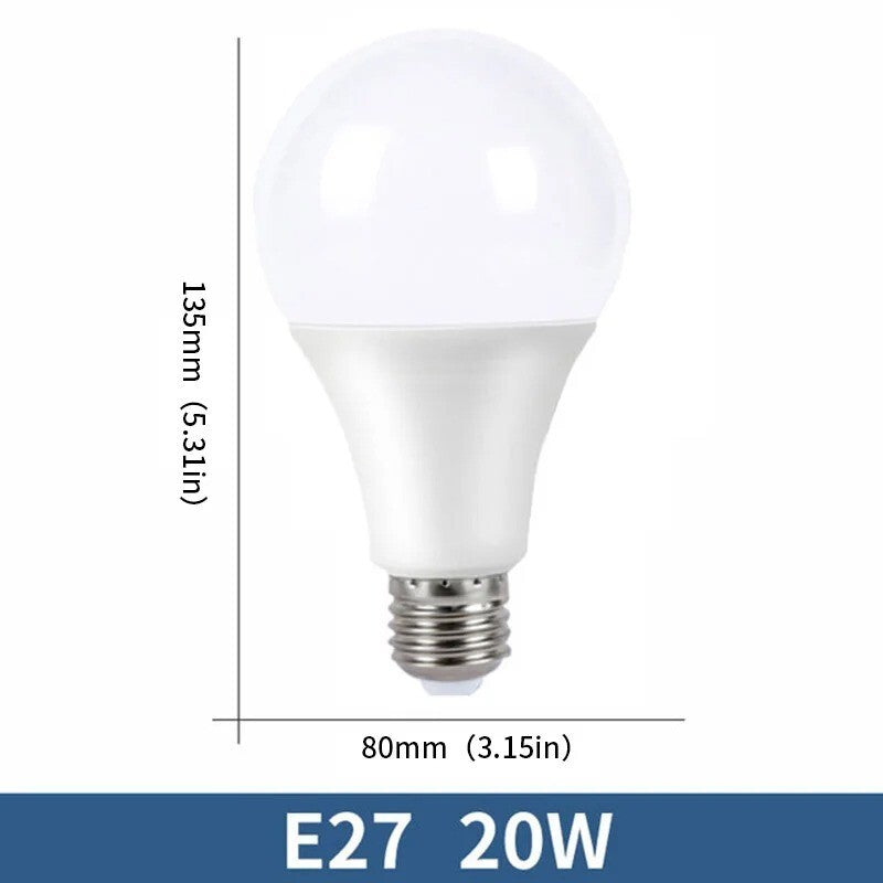 10 LAMPADINE LED E27 LUCE FREDDA LUCE CALDA DA 3W 5W 6W 7W 9W 12W 15W 18W 20W