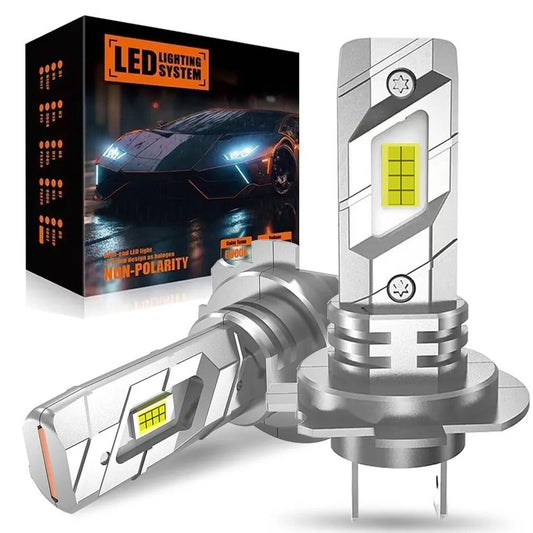 2 LAMPADINE H7 DA 25.000LM -  16LED - H7 LED Turbo luce 6500K 12V 110W | NOVITÀ