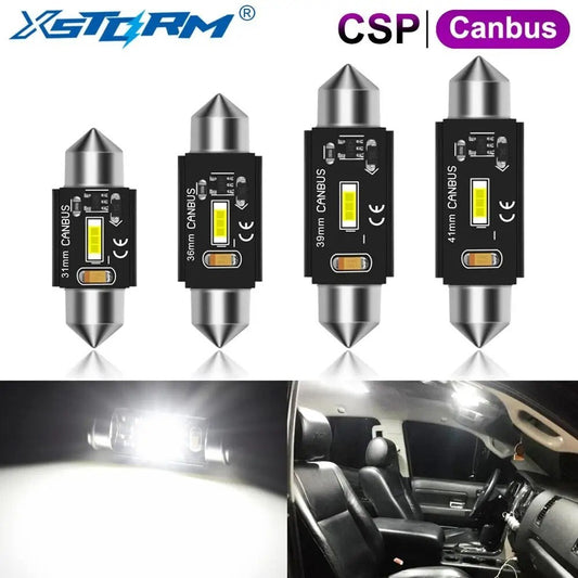 XSTORM 2 LAMPADINE LED C5W C10W | 12V 6000K CANBUS | LUCI INTERNO AUTO/TARGA