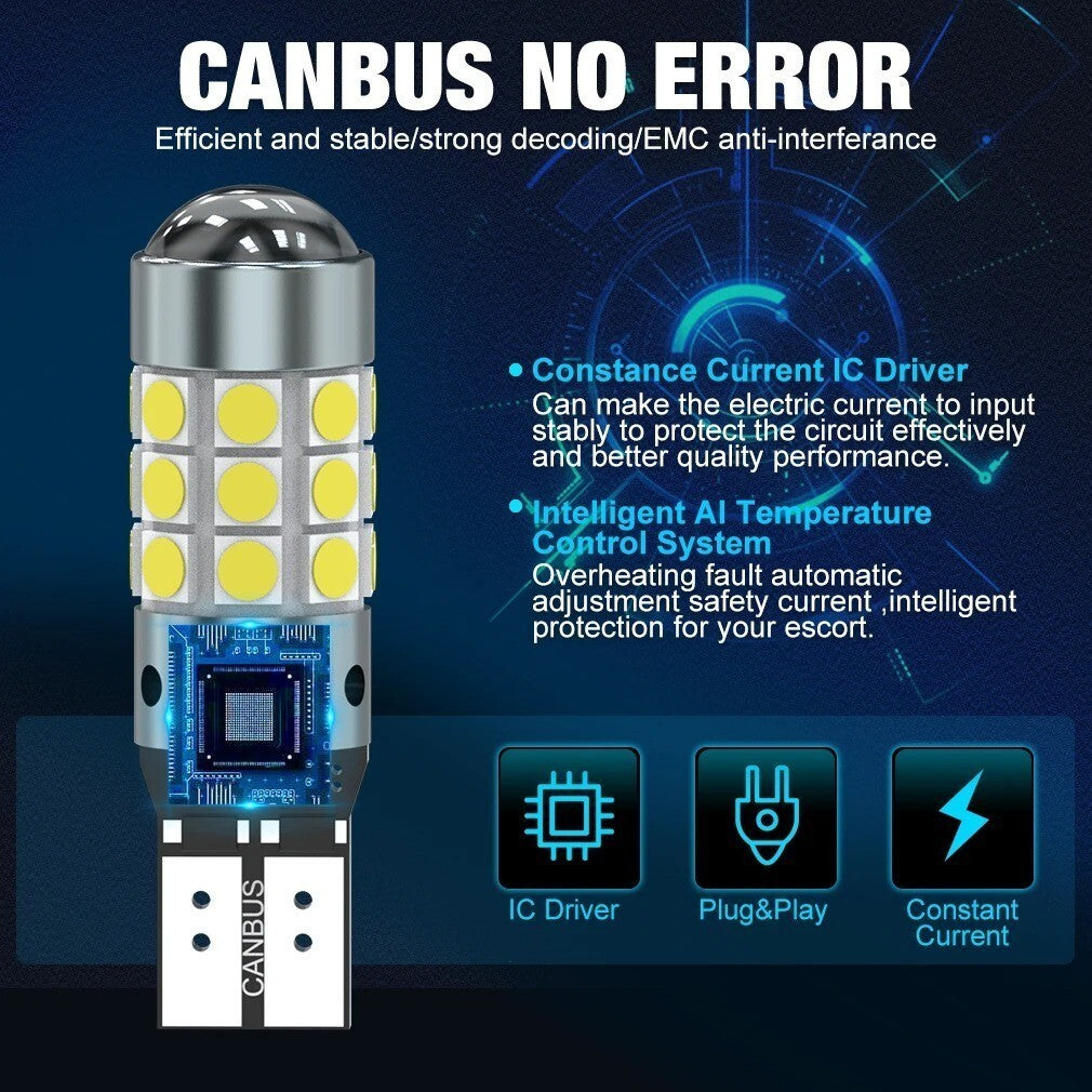 T10 LED W5W | LUCE TARGA/POSIZIONE LED | 6000K | 1000 LUMEN 12V CANBUS