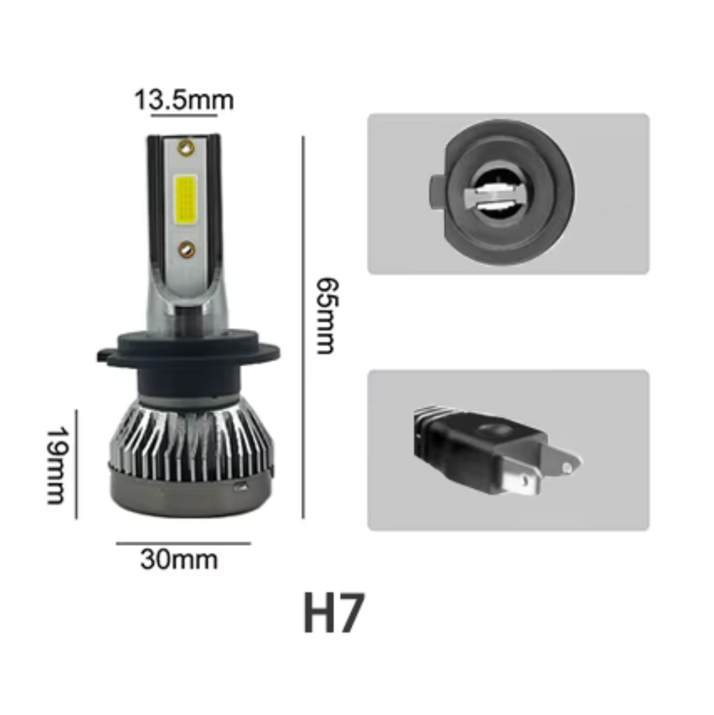 2 LAMPADINE LED H1/H3/H4/H7/H11 -18 000LM da 110W LUCE FREDDA 6000K