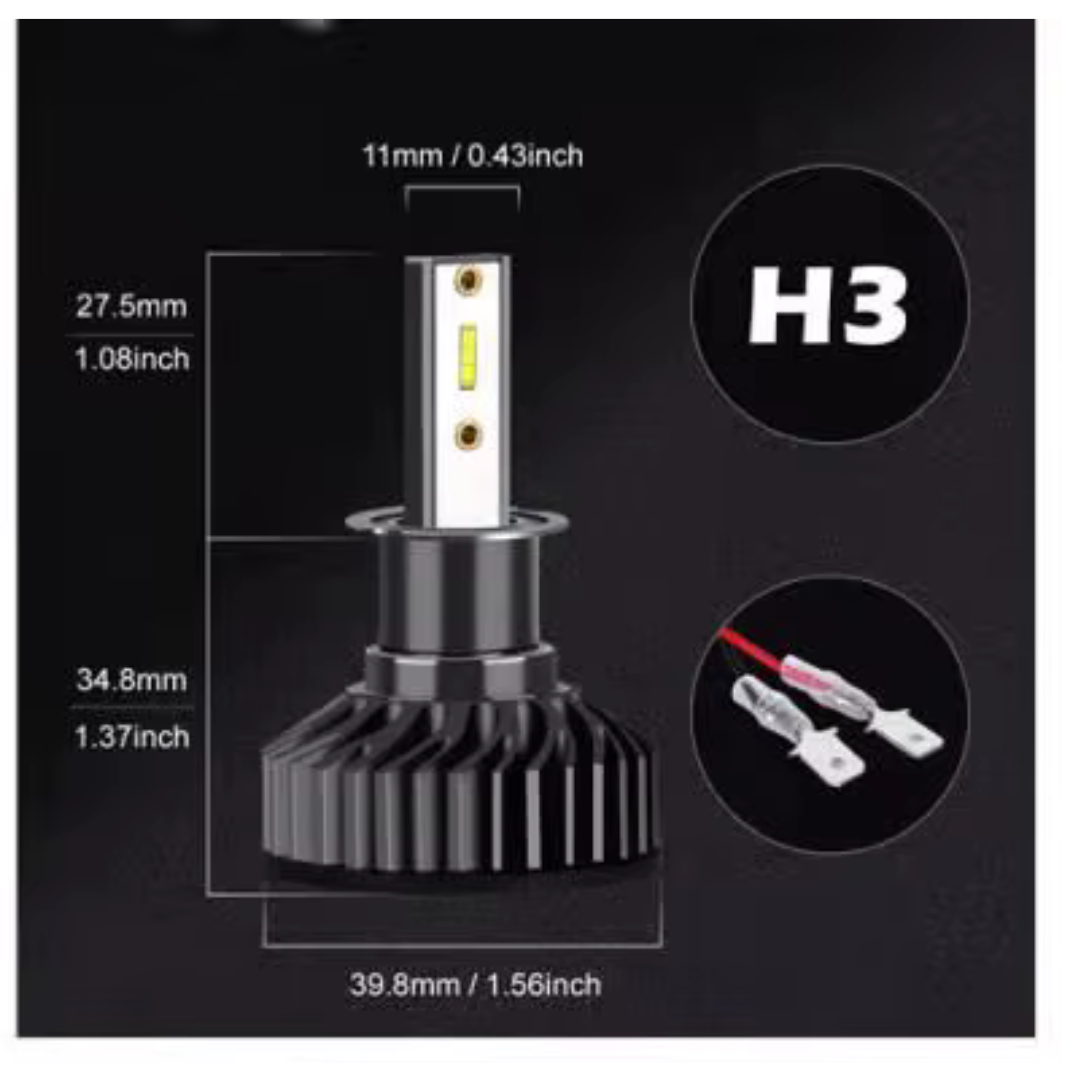 LAMPADINE LED H1-H4-H7-H8/H9/H11 | 22000lm 120W | da 3000 a 8000K -GARANZIA 12 M