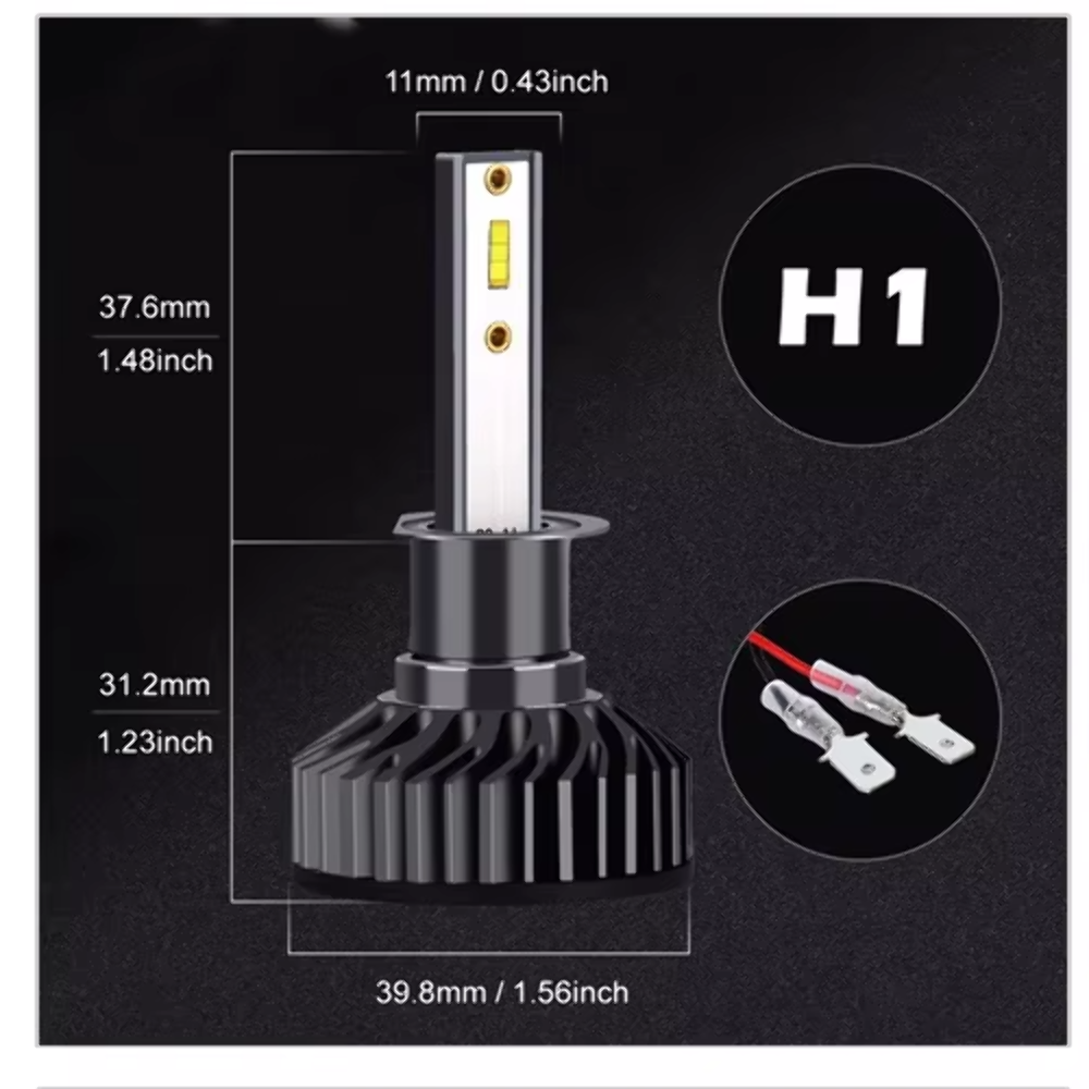 H1 H4 H7 LED CANBUS | 22000 lm 120W | Luce bianca 6500k | 12 MESI DI GARANZIA