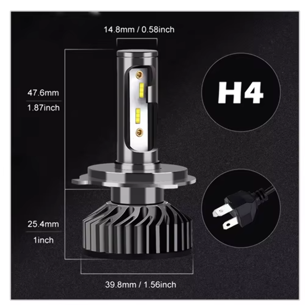 H1 H4 H7 LED CANBUS | 22000 lm 120W | Luce bianca 6500k | 12 MESI DI GARANZIA