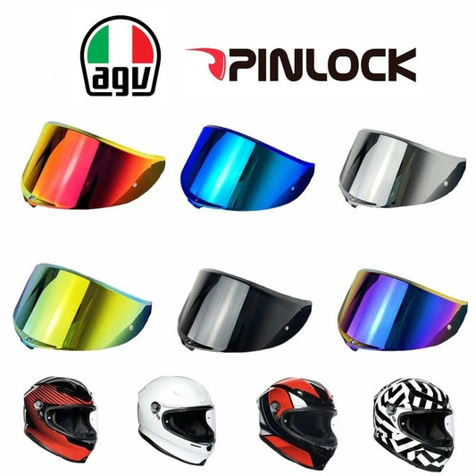 VISIERA per AGV K6 K6S - PINLOCK READY - NERO, TRASPARENTE, ARGENTO, ARCOBALENO