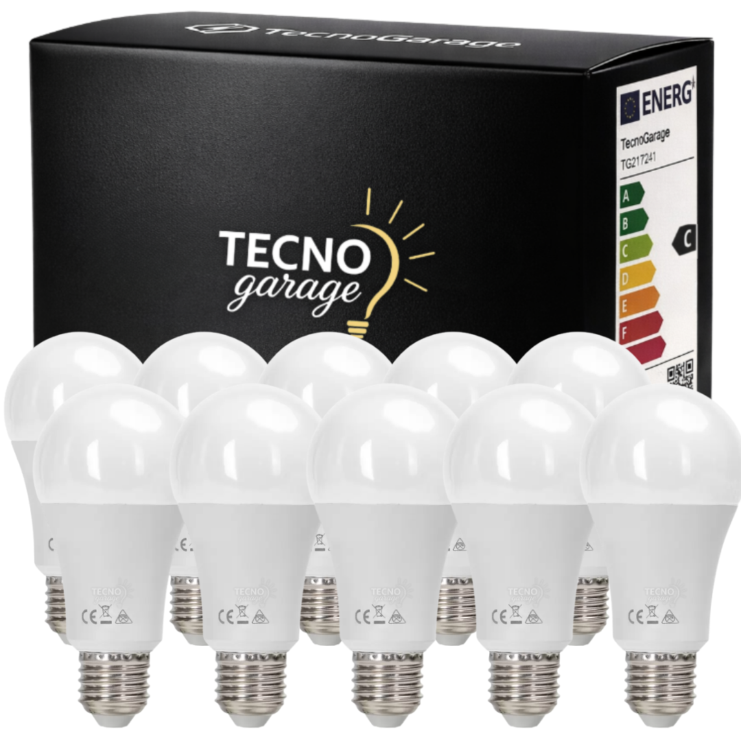 10 LAMPADINE LED E27 LUCE FREDDA LUCE CALDA DA 3W 5W 6W 7W 9W 12W 15W 18W 20W