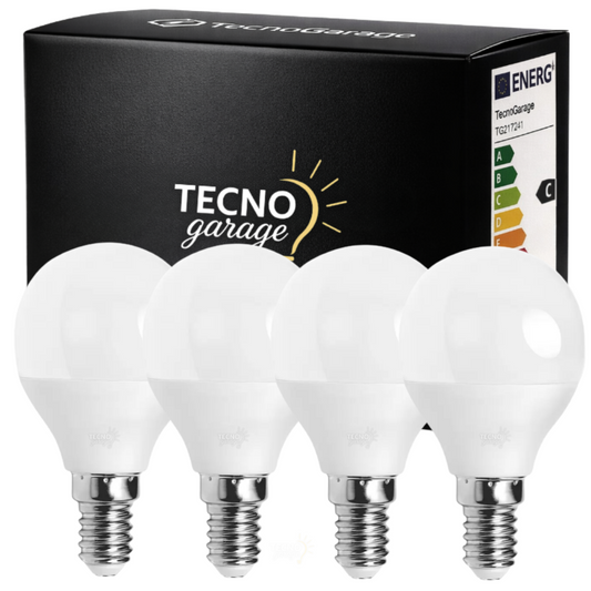 E14 LED-  4 LAMPADINE DA 3W a 20W- LUCE FREDDA/NATURALE/CALDA- GARANZIA 12 MESI