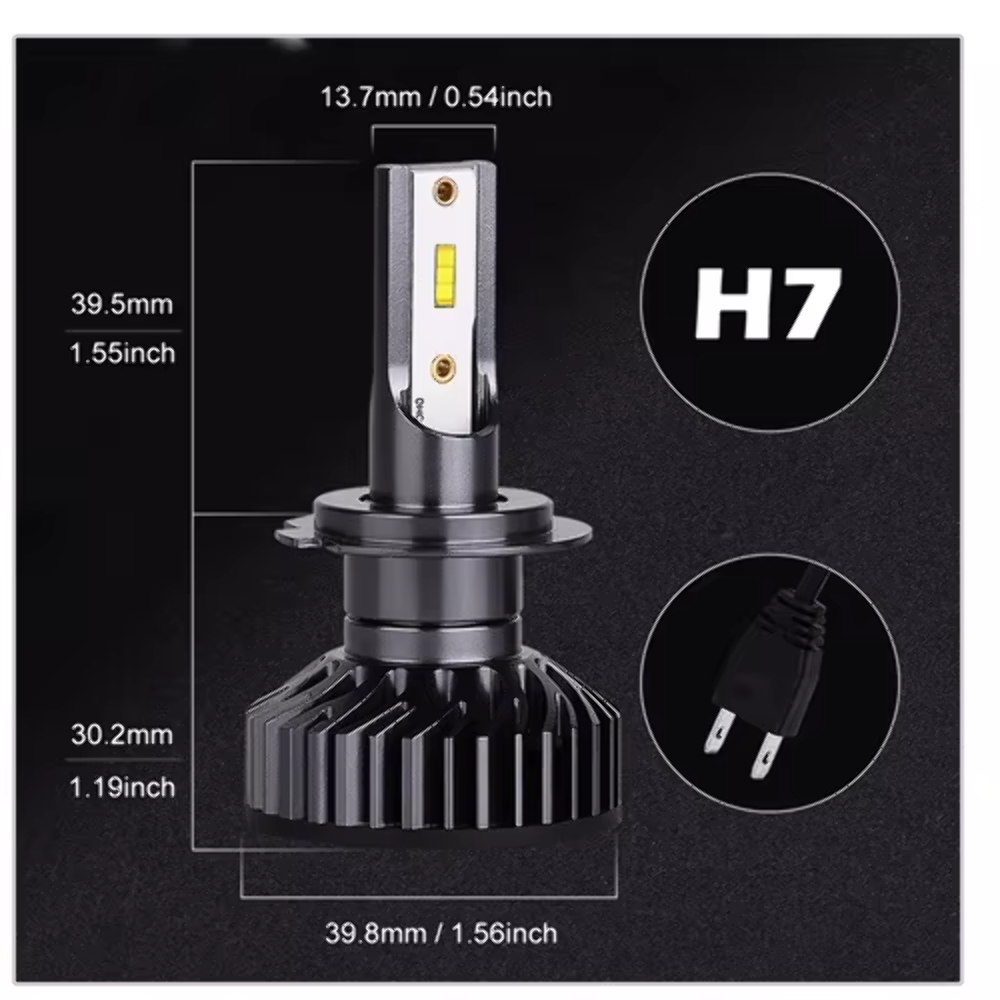 H1 H4 H7 LED CANBUS | 22000 lm 120W | Luce bianca 6500k | 12 MESI DI GARANZIA