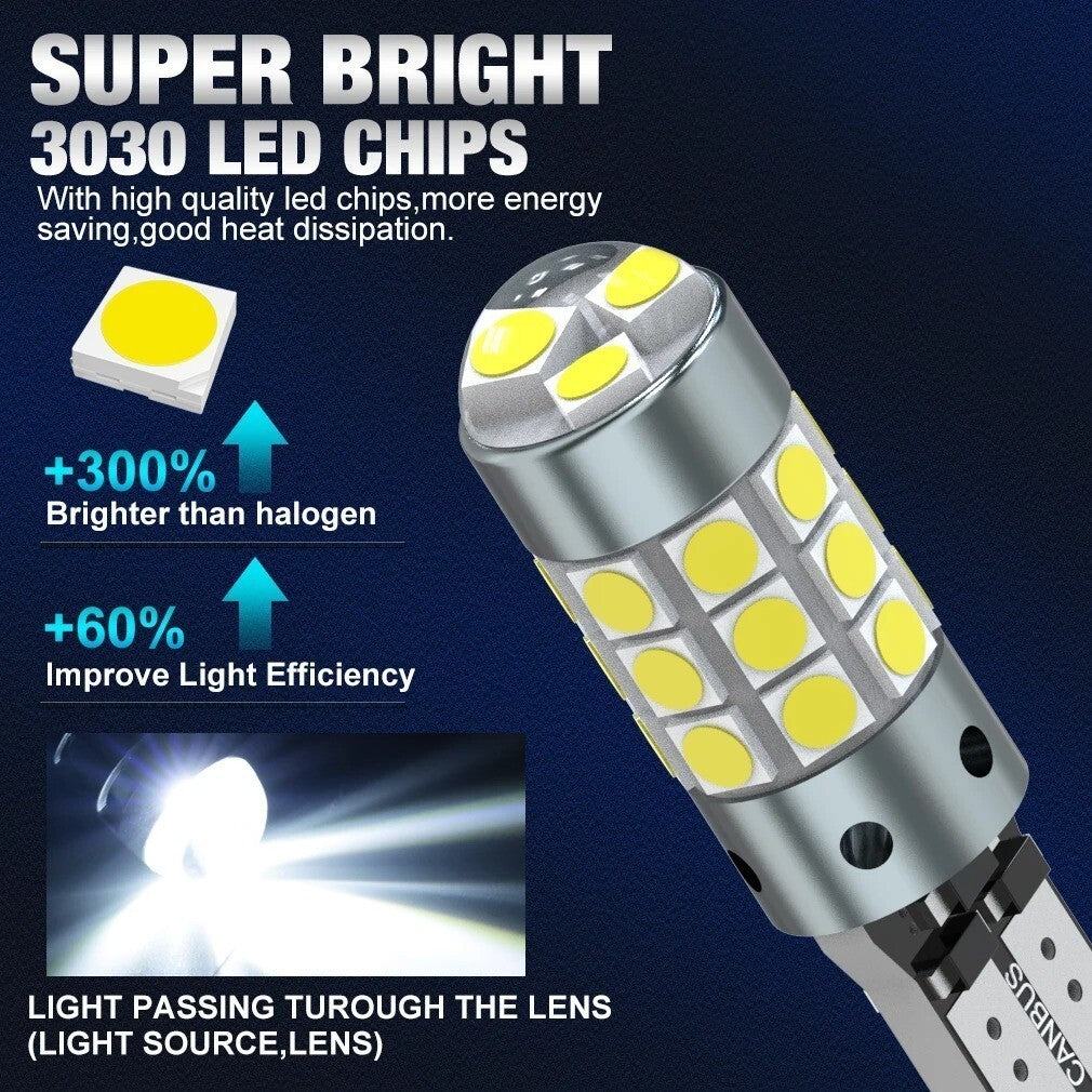 T10 LED W5W | LUCE TARGA/POSIZIONE LED | 6000K | 1000 LUMEN 12V CANBUS