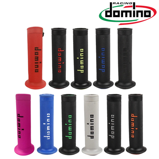 COPPIA MANOPOLE 7/8 "22-24mm |DOMINO MOTO UNIVERSALE | ANTISCIVOLO | 13 VARIANTI