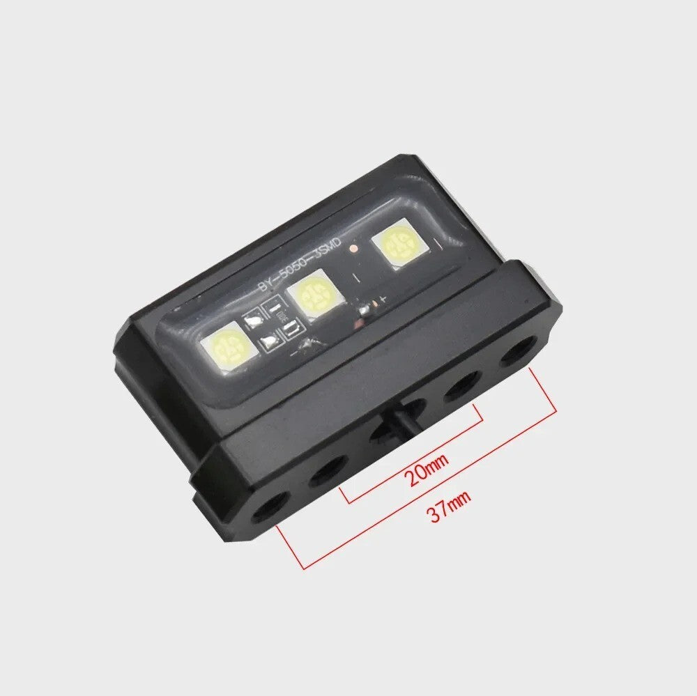 LUCE TARGA MOTO 3 LED UNIVERSALE | 5 COLORI