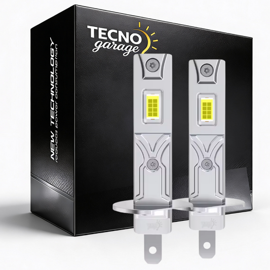 H1 LED- COPPIA ABBAGLIANTI AUTO-80W-20.000 LUMEN-LUCE BIANCA- GARANZIA 12 MESI