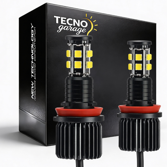 H8  LED Angel Eyes BMW Serie 1 3 5 X5 X6 E90 E87 E60 6000K CANBUS