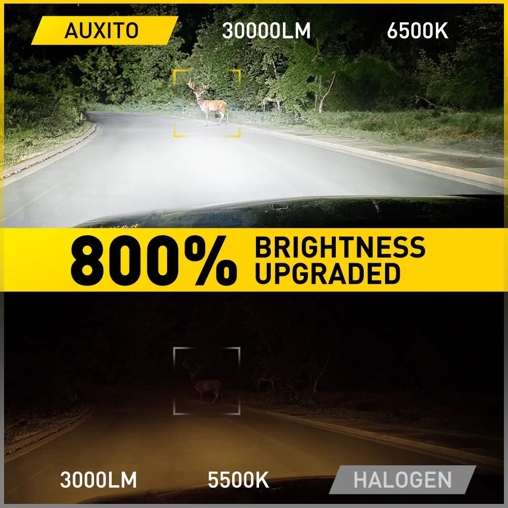 2 LAMPADINE H15 30.000LM - CANBUS - con VENTOLA | luce 6500K 12V 120W | LED AUTO